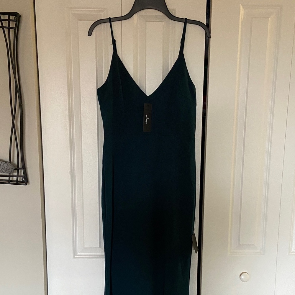 Lulu's Deep Teal Maxi Dress